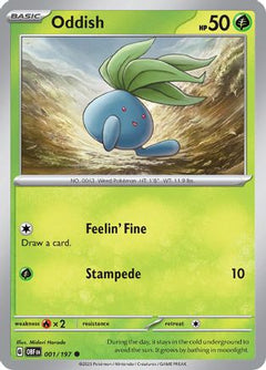 Oddish (1) [SV03: Obsidian Flames] - Deck Out Gaming