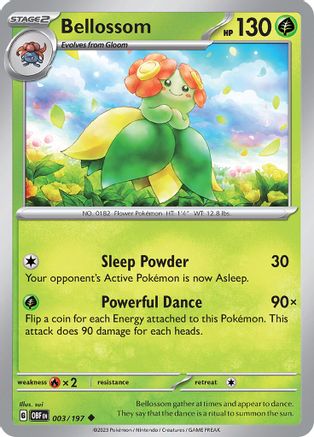 Bellossom (3) [SV03: Obsidian Flames] - Deck Out Gaming