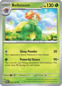 Bellossom (3) [SV03: Obsidian Flames] - Deck Out Gaming