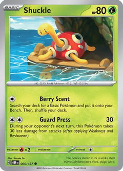 Shuckle (5) [SV03: Obsidian Flames] - Deck Out Gaming