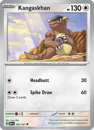 Kangaskhan (165) [SV03: Obsidian Flames] - Deck Out Gaming