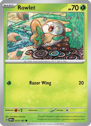 Rowlet (13) [SV03: Obsidian Flames] - Deck Out Gaming
