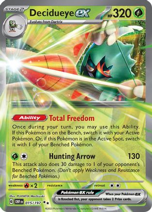 Decidueye ex (15) [SV03: Obsidian Flames] Holofoil - Deck Out Gaming