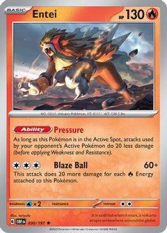Entei (30) [SV03: Obsidian Flames] Holofoil - Deck Out Gaming