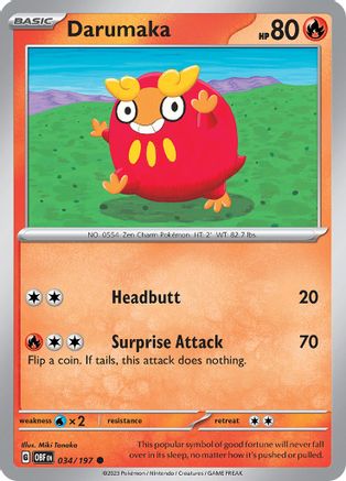 Darumaka (34) [SV03: Obsidian Flames] - Deck Out Gaming