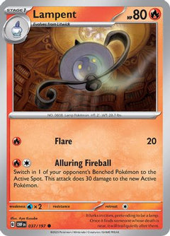 Lampent (37) [SV03: Obsidian Flames] - Deck Out Gaming