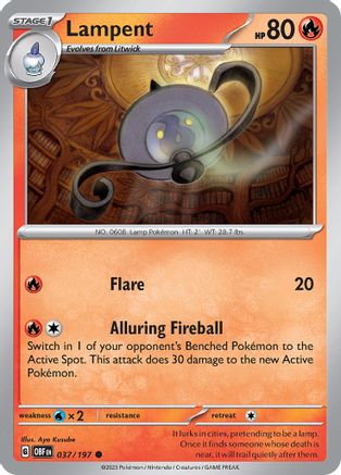 Lampent (37) [SV03: Obsidian Flames] - Deck Out Gaming