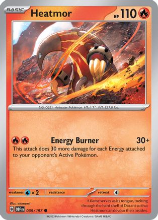 Heatmor (39) [SV03: Obsidian Flames] - Deck Out Gaming
