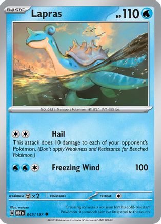 Lapras (45) [SV03: Obsidian Flames] - Deck Out Gaming