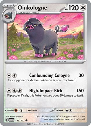 Oinkologne - 183/197 (183) [SV03: Obsidian Flames] - Deck Out Gaming
