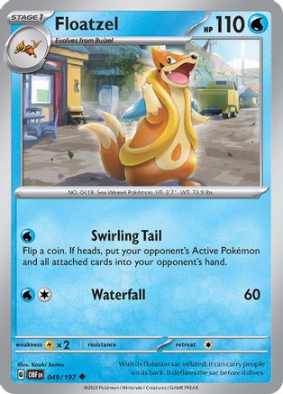 Floatzel (49) [SV03: Obsidian Flames] - Deck Out Gaming