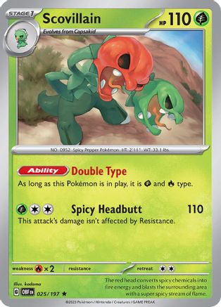 Scovillain (25) [SV03: Obsidian Flames] Reverse Holofoil - Deck Out Gaming