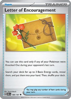 Letter of Encouragement (189) [SV03: Obsidian Flames] - Deck Out Gaming