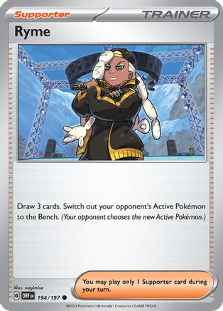 Ryme (194) [SV03: Obsidian Flames] - Deck Out Gaming