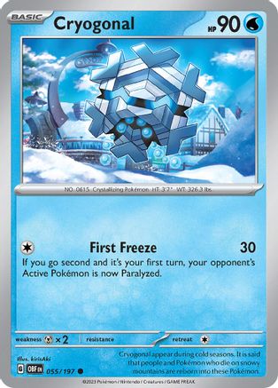 Cryogonal (55) [SV03: Obsidian Flames] - Deck Out Gaming