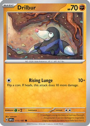 Drilbur (111) [SV03: Obsidian Flames] - Deck Out Gaming