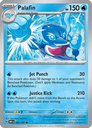 Palafin (62) [SV03: Obsidian Flames] Holofoil - Deck Out Gaming