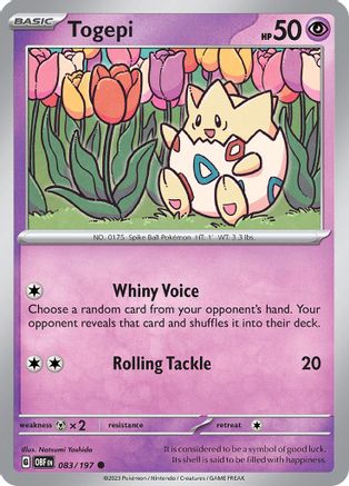 Togepi (83) [SV03: Obsidian Flames] - Deck Out Gaming
