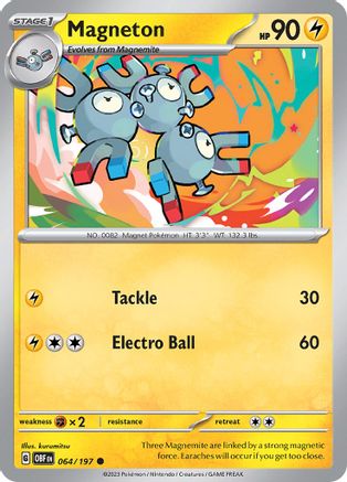 Magneton (64) [SV03: Obsidian Flames] - Deck Out Gaming