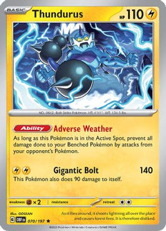Thundurus (70) [SV03: Obsidian Flames] Holofoil - Deck Out Gaming
