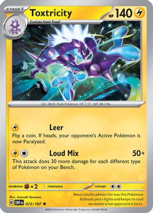 Toxtricity (72) [SV03: Obsidian Flames] Holofoil - Deck Out Gaming