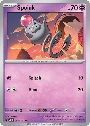 Spoink (90) [SV03: Obsidian Flames] - Deck Out Gaming