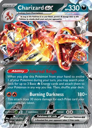 Charizard ex - 125/197 (125) [SV03: Obsidian Flames] Holofoil - Deck Out Gaming
