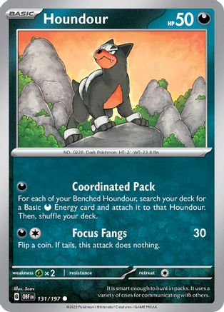 Houndour - 131/197 (131) [SV03: Obsidian Flames] - Deck Out Gaming