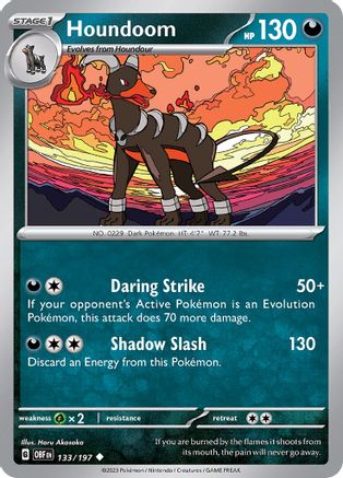 Houndoom (133) [SV03: Obsidian Flames] - Deck Out Gaming