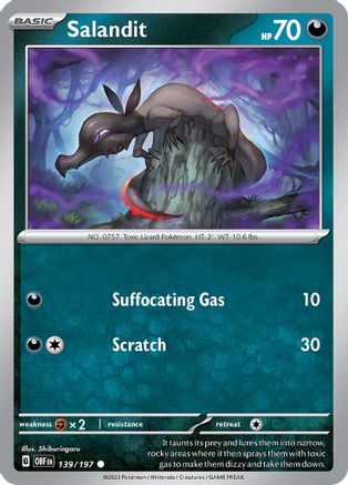 Salandit (139) [SV03: Obsidian Flames] - Deck Out Gaming