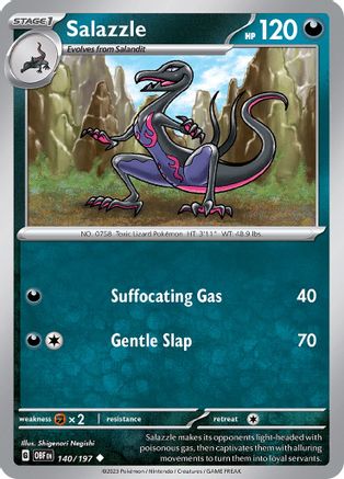 Salazzle (140) [SV03: Obsidian Flames] - Deck Out Gaming