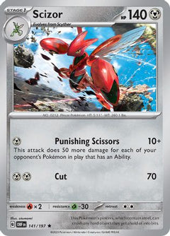 Scizor (141) [SV03: Obsidian Flames] Holofoil - Deck Out Gaming