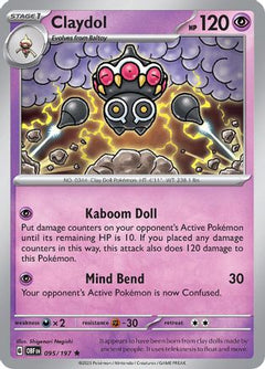 Claydol (95) [SV03: Obsidian Flames] Reverse Holofoil - Deck Out Gaming