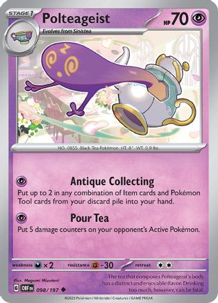 Polteageist (98) [SV03: Obsidian Flames] - Deck Out Gaming
