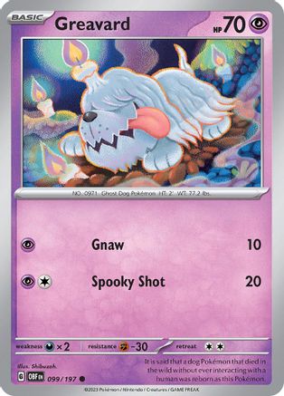 Greavard - 099/197 (99) [SV03: Obsidian Flames] - Deck Out Gaming