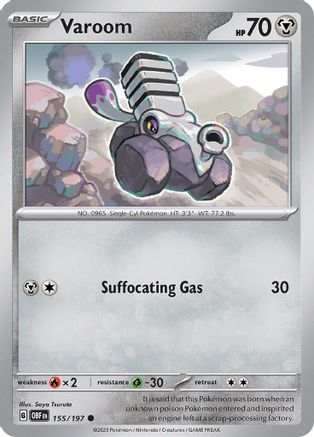 Varoom - 155/197 (155) [SV03: Obsidian Flames] - Deck Out Gaming
