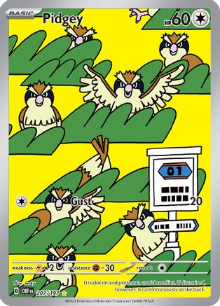 Pidgey - 207/197 (207) [SV03: Obsidian Flames] Holofoil - Deck Out Gaming