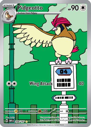 Pidgeotto - 208/197 (208) [SV03: Obsidian Flames] Holofoil - Deck Out Gaming