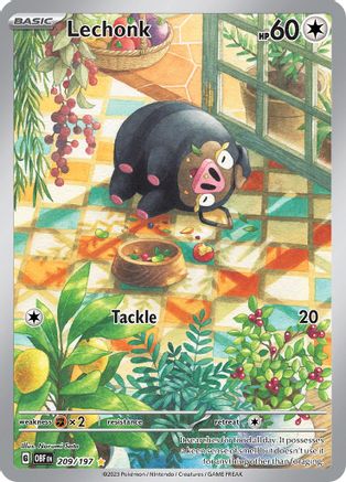 Lechonk - 209/197 (209) [SV03: Obsidian Flames] Holofoil - Deck Out Gaming