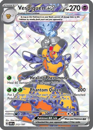 Vespiquen ex - 212/197 (212) [SV03: Obsidian Flames] Holofoil - Deck Out Gaming