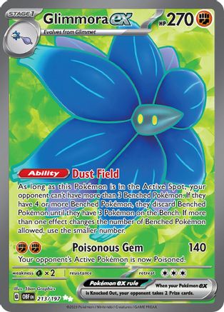 Glimmora ex - 213/197 (213) [SV03: Obsidian Flames] Holofoil - Deck Out Gaming