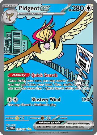 Pidgeot ex - 225/197 (225) [SV03: Obsidian Flames] Holofoil - Deck Out Gaming