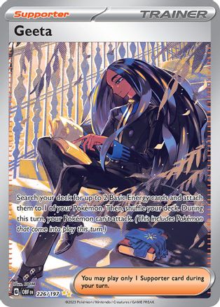 Geeta - 226/197 (226) [SV03: Obsidian Flames] Holofoil - Deck Out Gaming