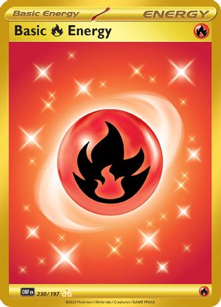 Basic Fire Energy - 230/197 (230) [SV03: Obsidian Flames] Holofoil - Deck Out Gaming