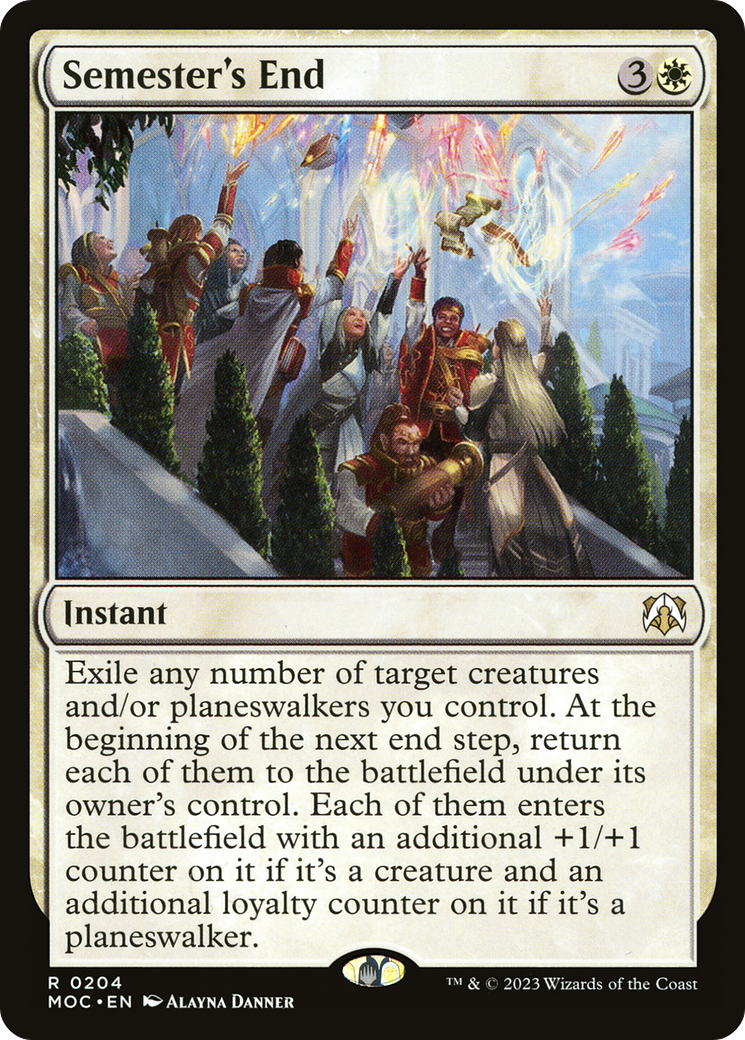 Semester's End (204) [March of the Machine Commander] - Deck Out Gaming