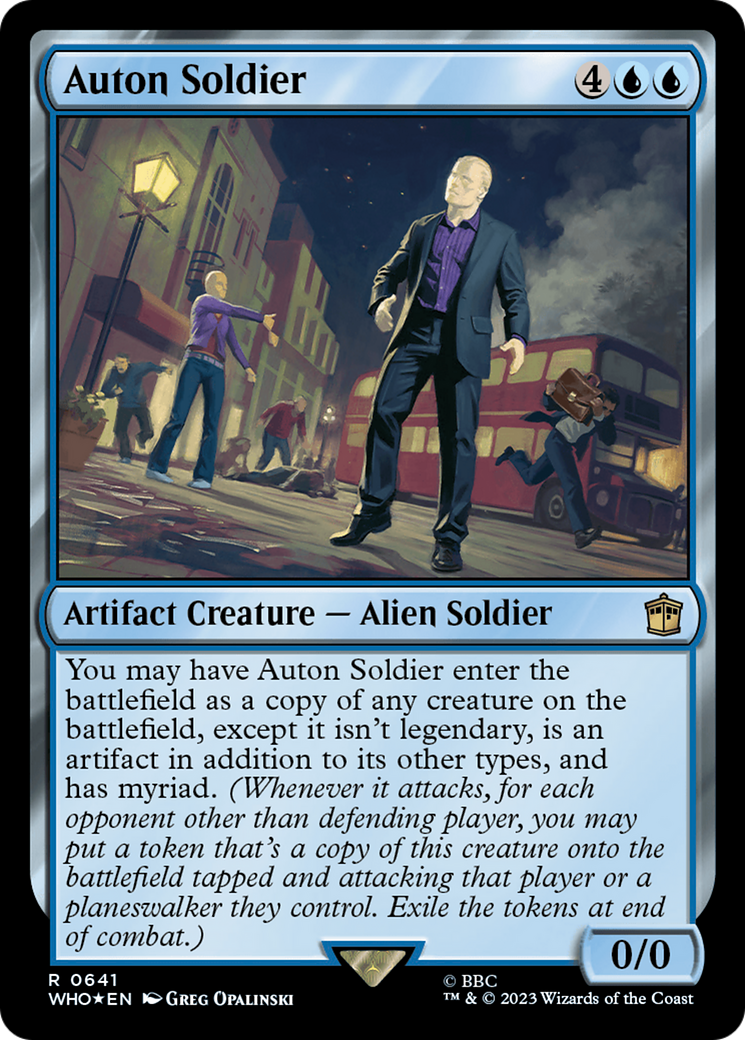 Auton Soldier (Surge Foil) (641) [Doctor Who] foil - Deck Out Gaming