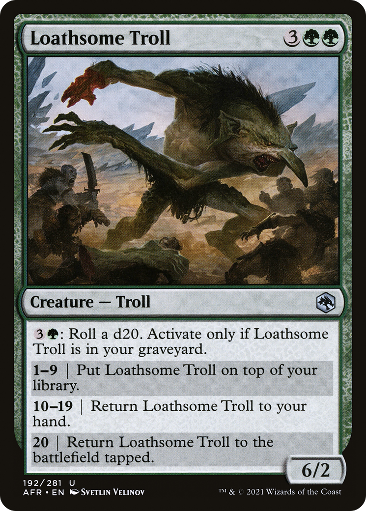 Loathsome Troll (192) [Adventures in the Forgotten Realms] foil - Deck Out Gaming