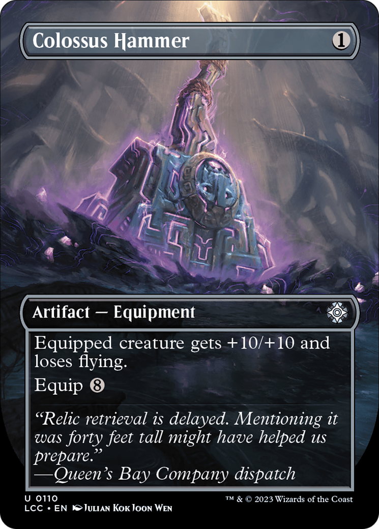 Colossus Hammer (Borderless) (110) [The Lost Caverns of Ixalan Commander] - Deck Out Gaming