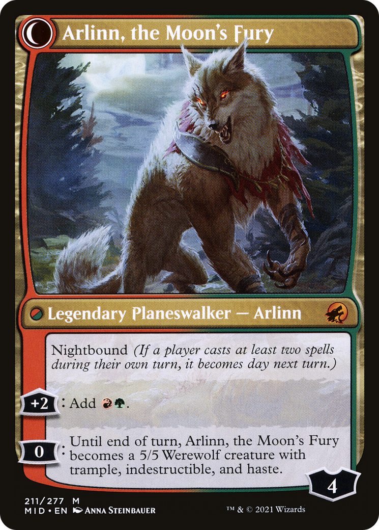 Arlinn, the Pack's Hope (211) [Innistrad: Midnight Hunt] foil - Deck Out Gaming