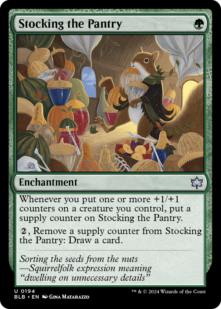 Stocking the Pantry (194) [Bloomburrow] foil - Deck Out Gaming